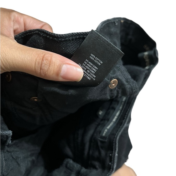 ARITZIA Denim Forum The Bonet High Rise Loose Black Ripped Destroyed Jeans - Picture 8 of 9